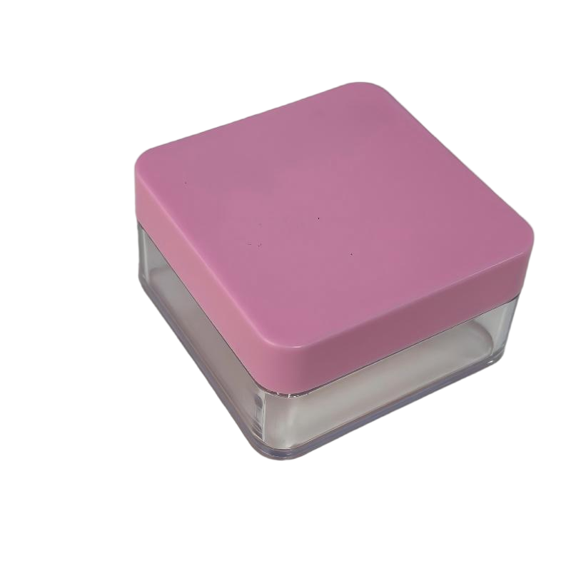 2521透底散粉盒分装补妆双功能 内置粉扑