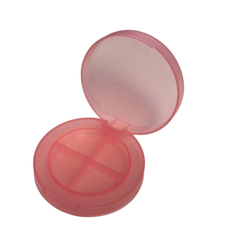 2526-4 PP材质圆形四格眼影盒彩妆包装｜支持OEM定制