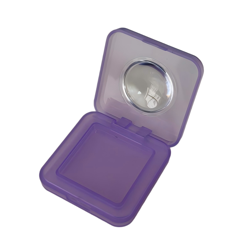 2518-1方形化妆品粉盒带放大镜 | 定制化妆品包装