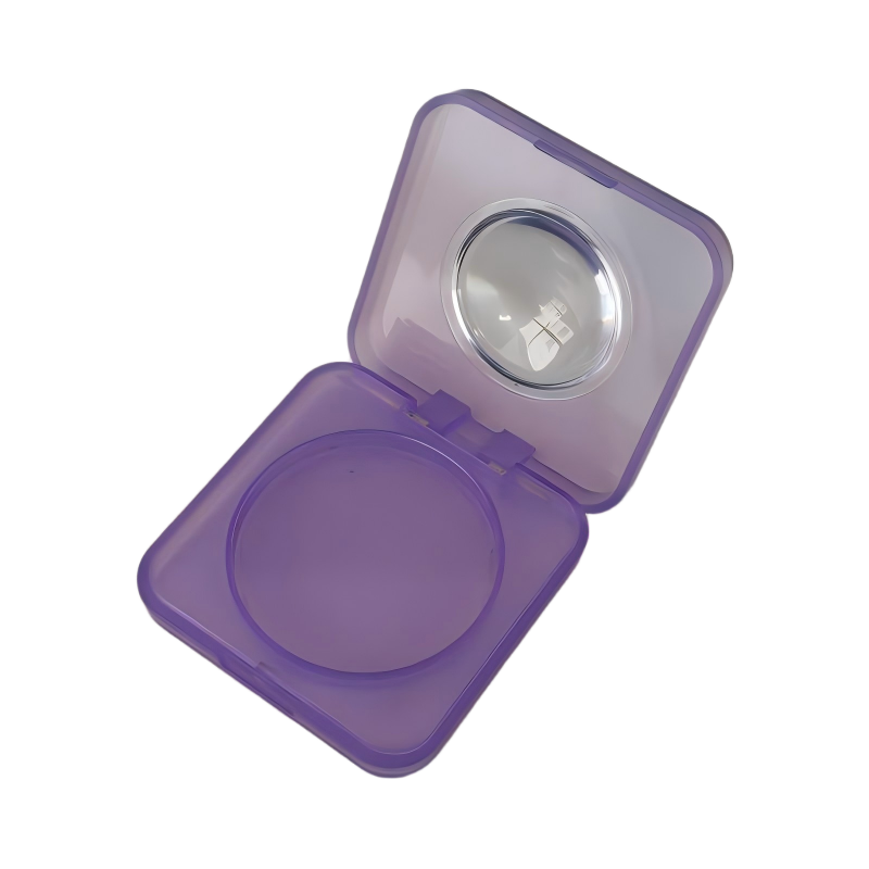 2530-1渐变色方形翻盖彩妆盒｜内置放大镜｜环保塑料定制彩妆包装