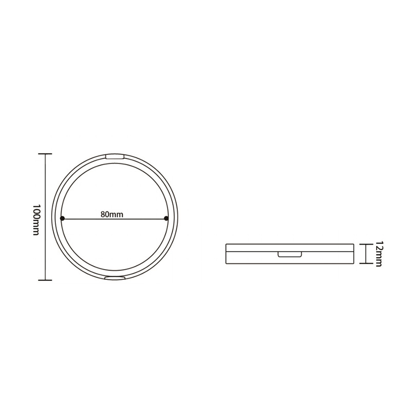 618圆形双层单格粉盒